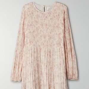 Aritzia Wilfred Daydreamer Mini Dress Bone/Heirloom Pink